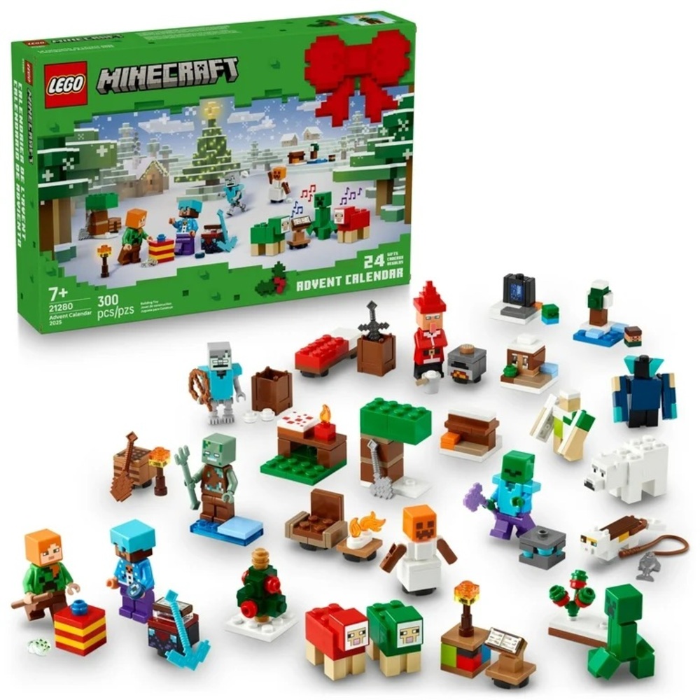 LEGO Minecraft Advent Calendar - Festive Green and Red
